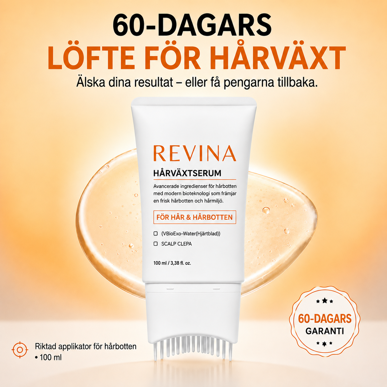 REVINA Hårväxtserum – För Fylligare & Starkare Hår